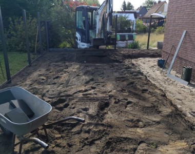  Rückbau eines Gartens und Neugestaltung.