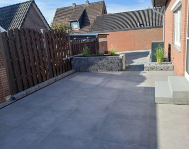 Rückbau eines Gartens und Neugestaltung.